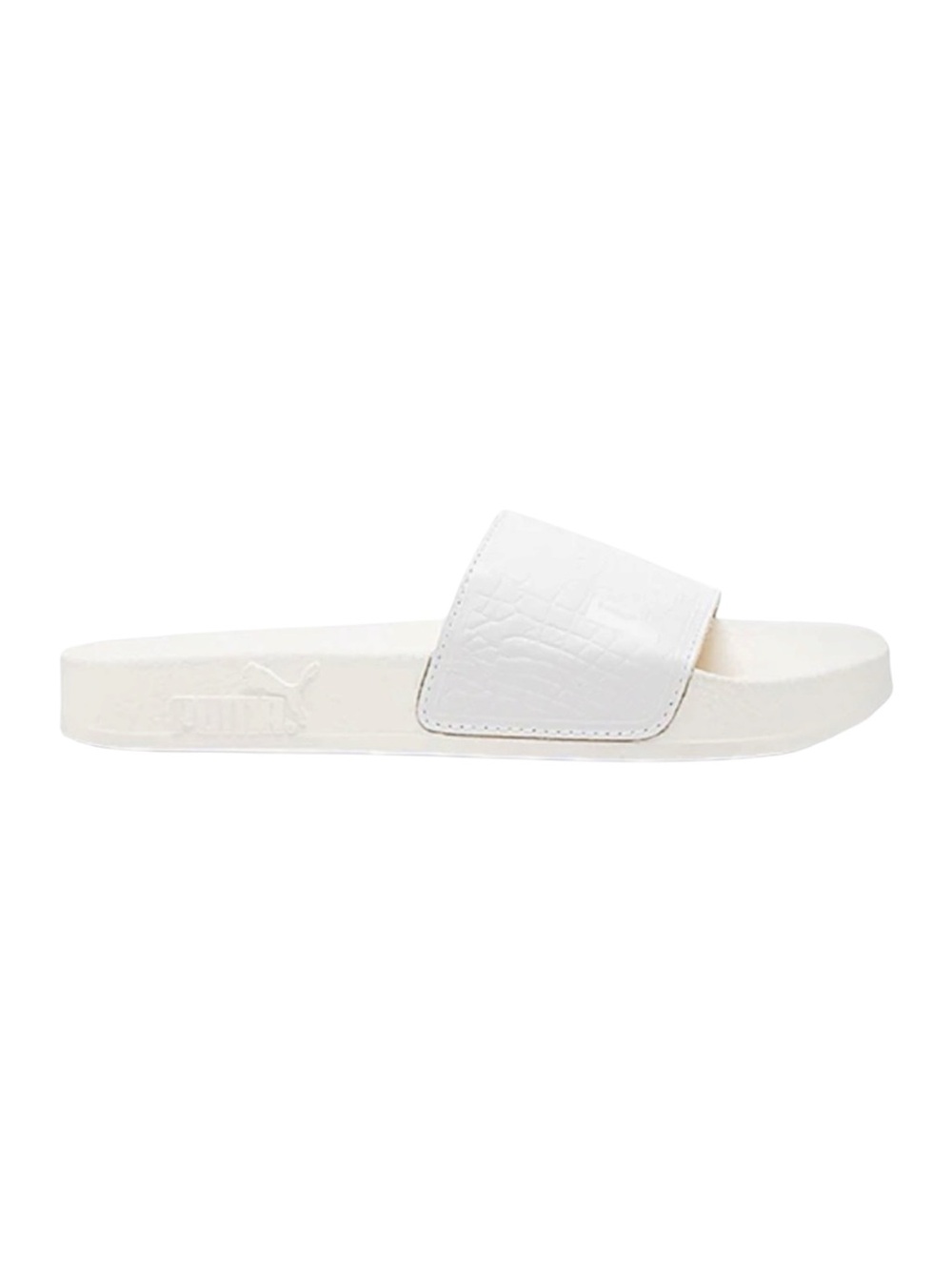 NWT PUMA Select x Vashtie Top Slide White Gold Leather Sandals 11.5
